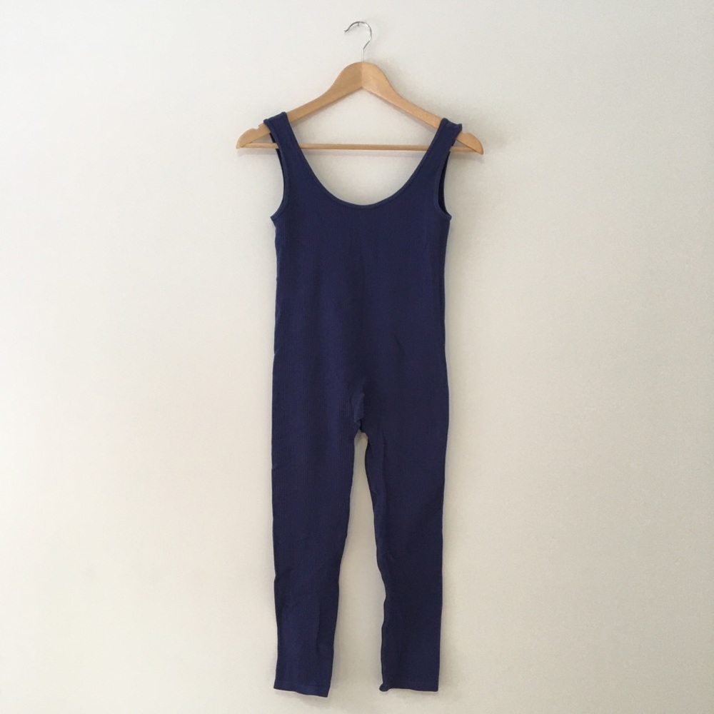 Zara Onesie Romper Bodysuit Ribbed Blue Size XS/S